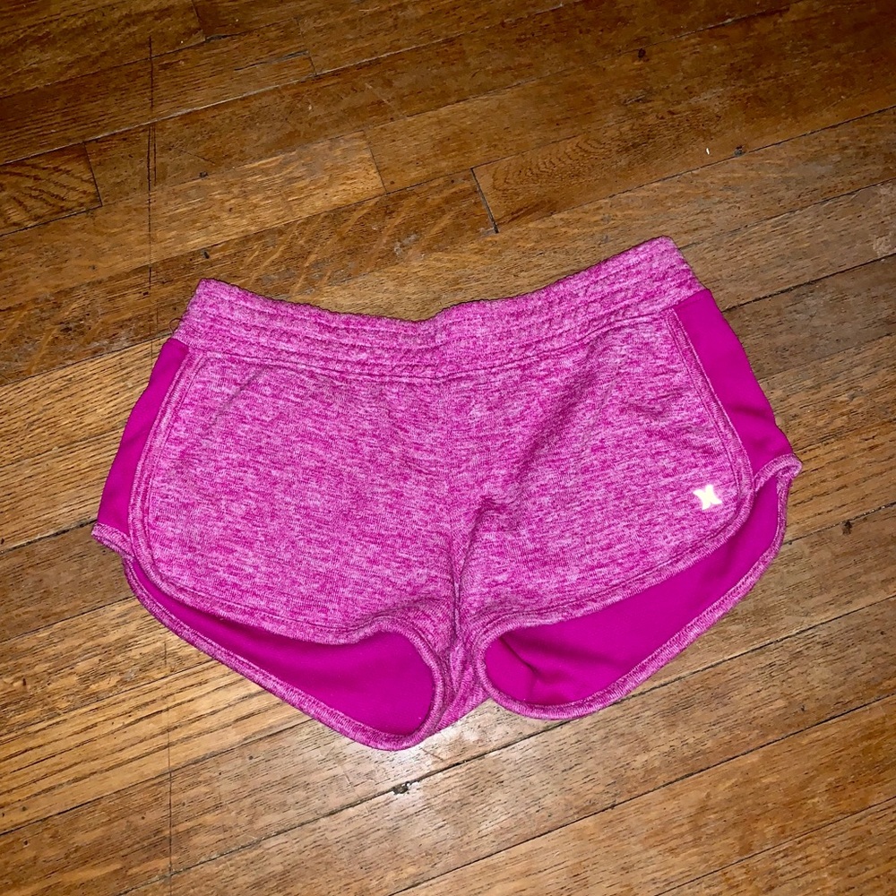 Hurley pink athletic shorts size s